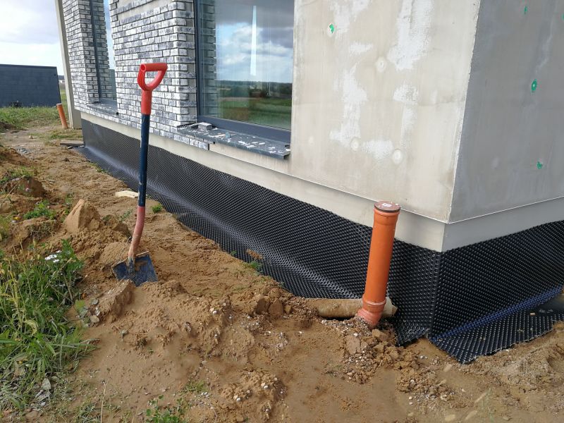 Waterproofing with Drainage Mat